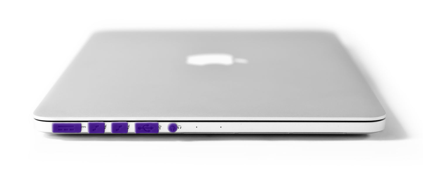 Pro 16" Dust Plugs in Purple (A2485, A2780, A2991 M3, A3403 M4, A3186 M4)