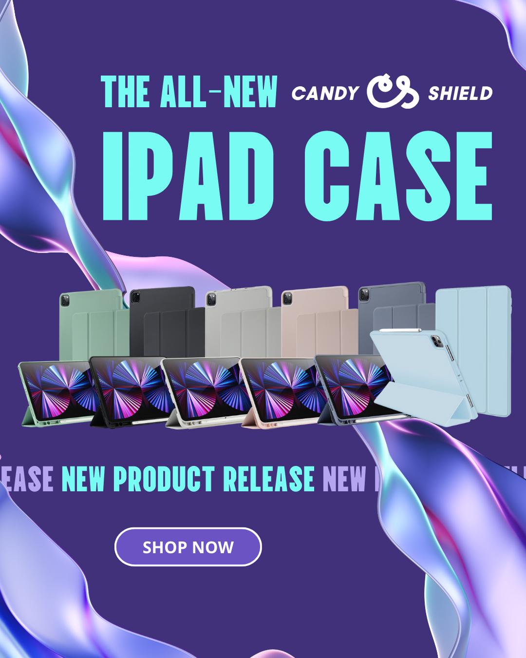 iPad Pro 13 Case w/ 3 folds