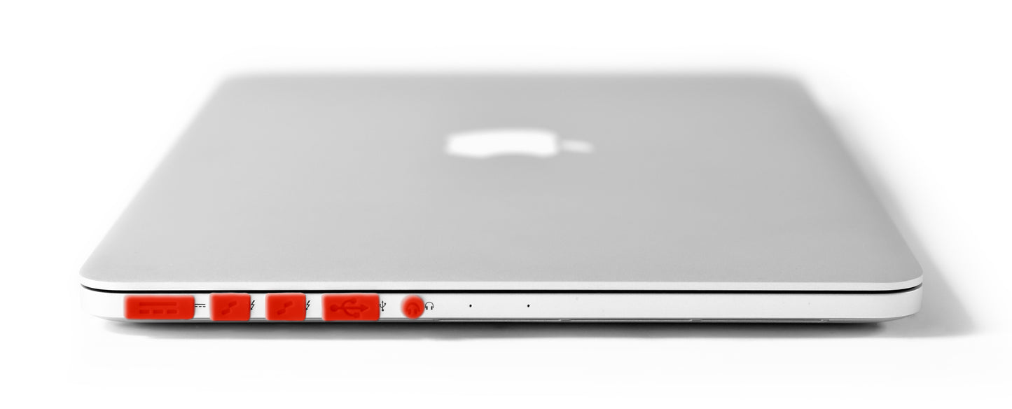 Pro 14" Dust Plugs in Red (A2442, A2779, A2992 M3, A2918 M3, A3112 M4, A3401 M4, A3185 M4)