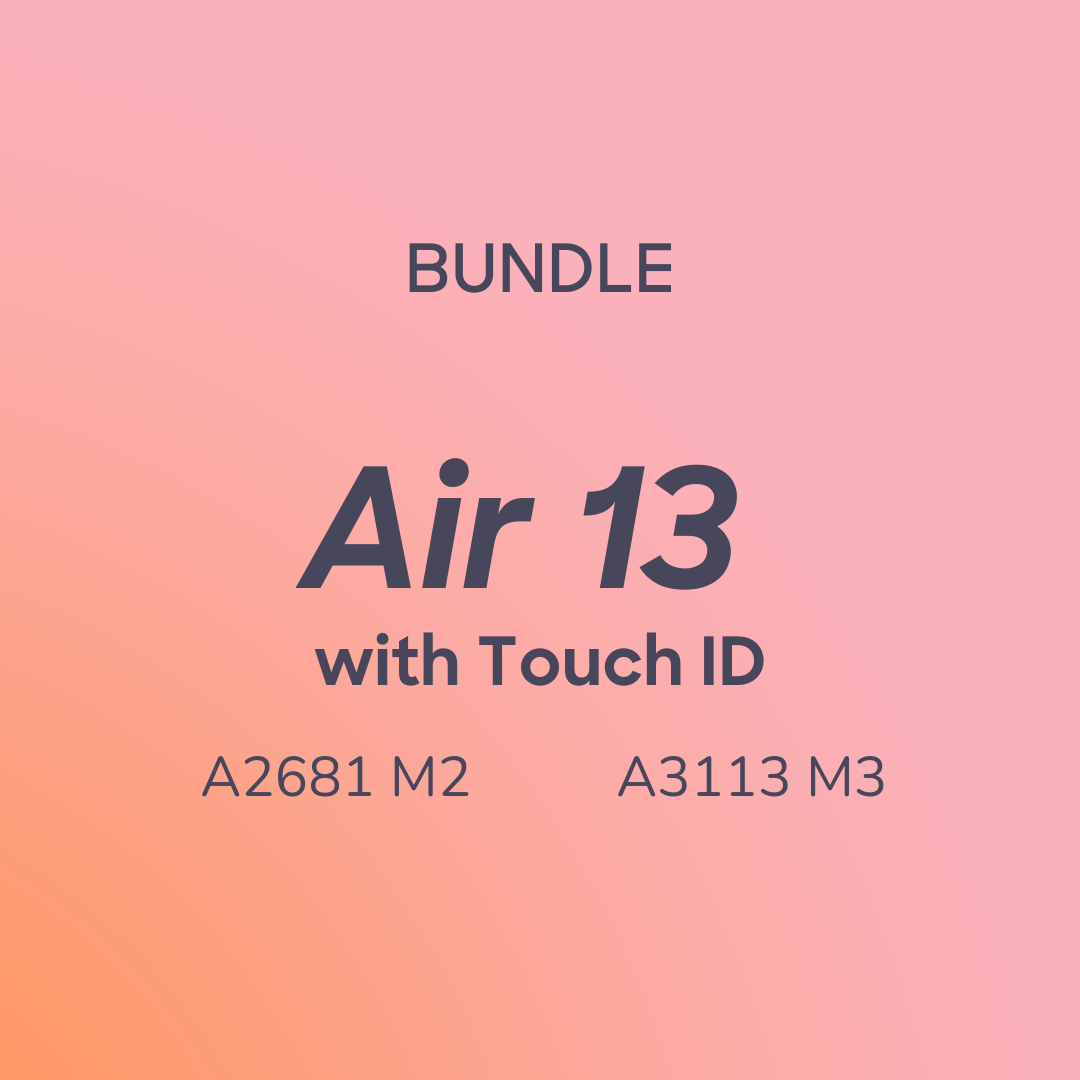Air 13 with Touch ID A2681 M2, A3113 M3 Macbook Bundle