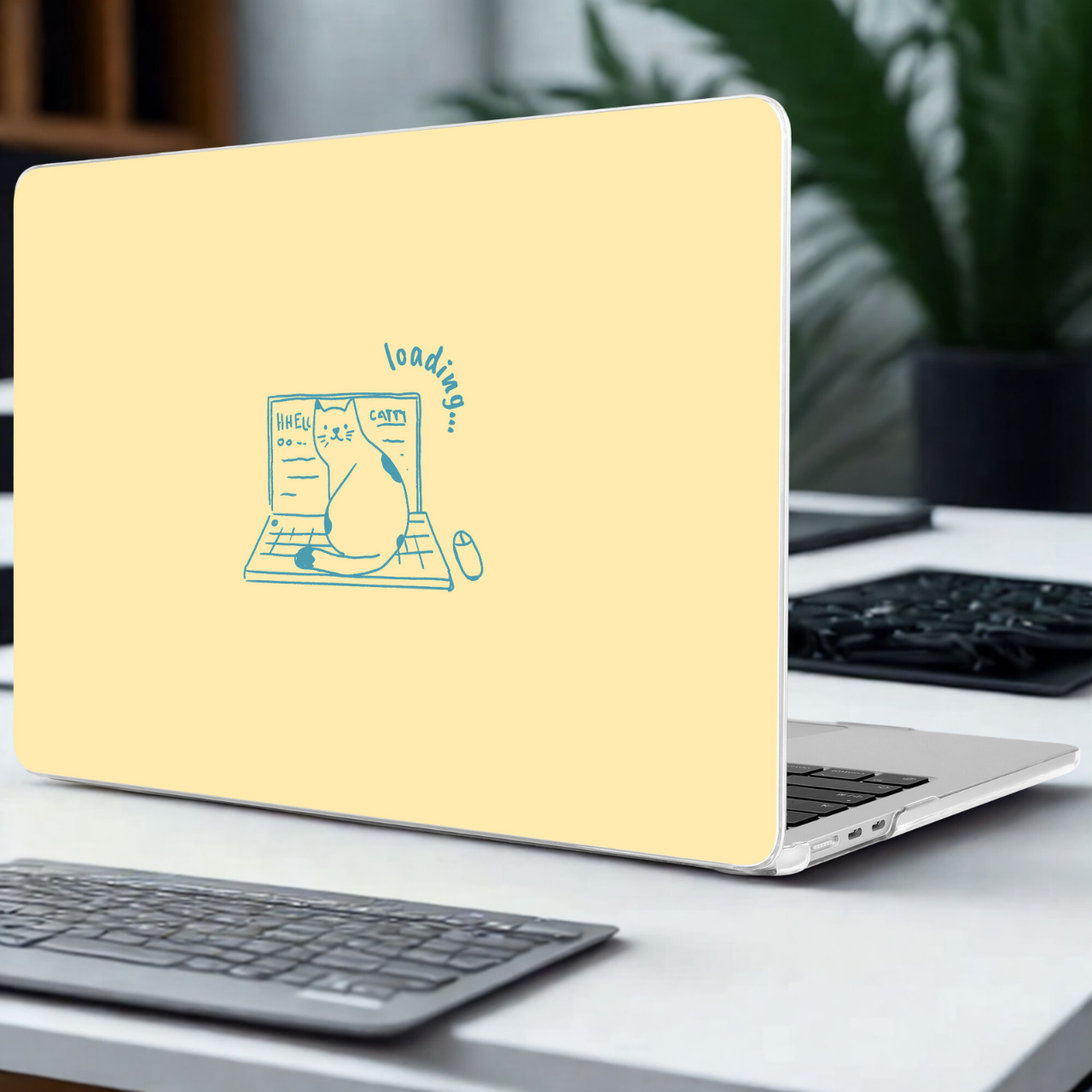 Air 13" with Touch ID Macbook Case in Cat Loading (A1932)