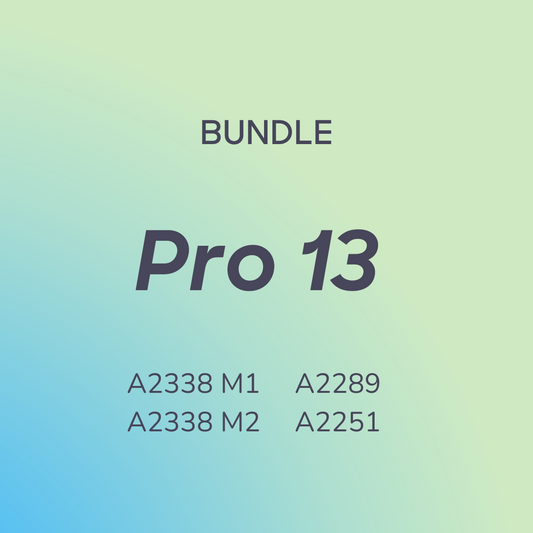 Pro 13 A2338 M1/M2, A2289, A2251 Macbook Bundle