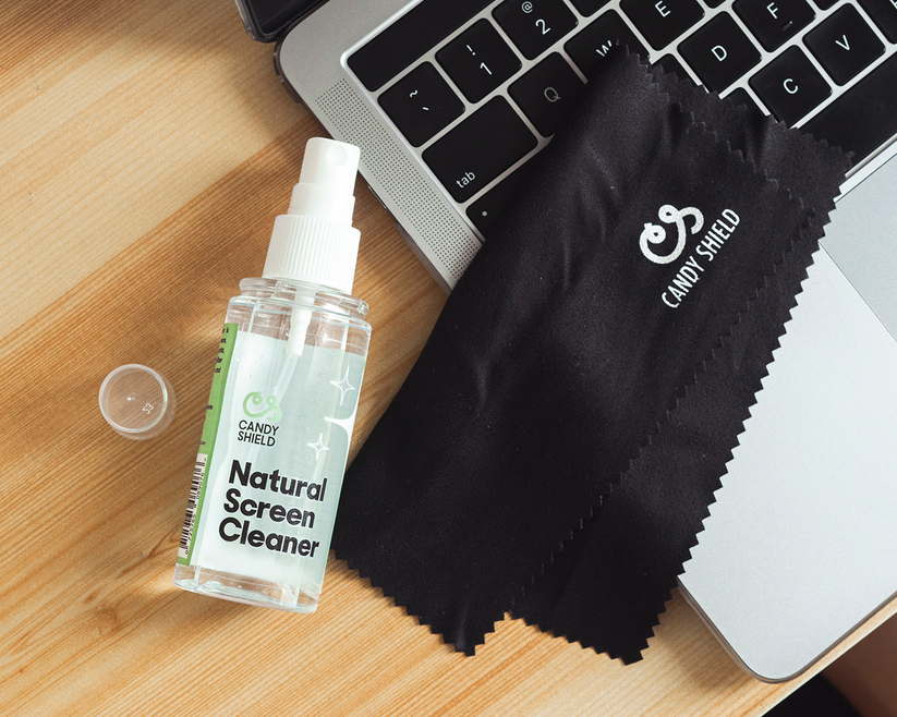 Bundle: Screen Cleaner (50mL) & Microfiber Cloth Kit – Candy Shield