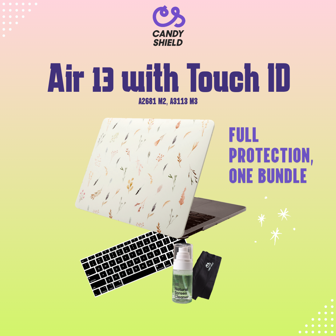 Bundle : Macbook Air 13 with Touch ID A2681 M2, A3113 M3