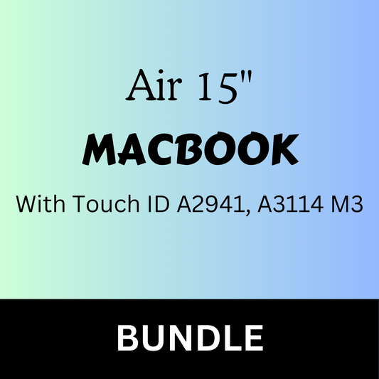 Bundle: Macbook Air 15 w/ Touch ID A2941, A3114 M3