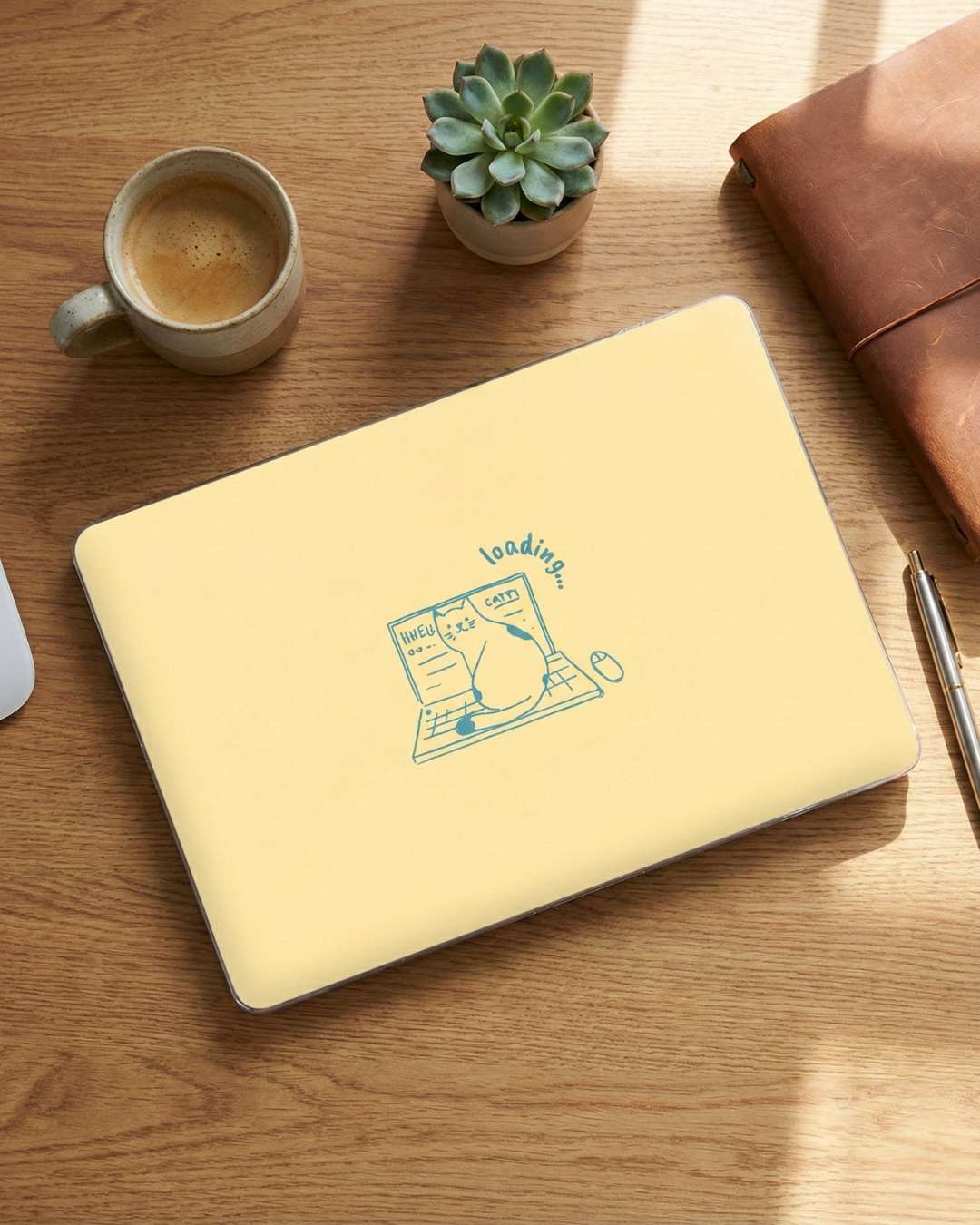 Cat Loading Macbook Case