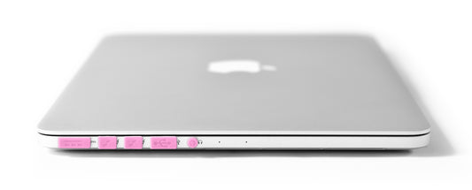 Pro 13" with CD-ROM Dust Plugs in Pink