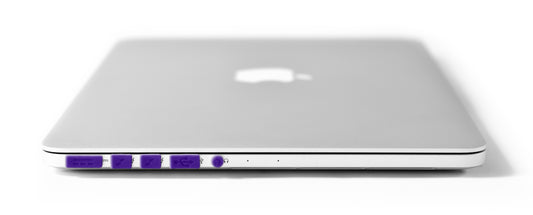 Pro 13" with CD-ROM Dust Plugs in Purple