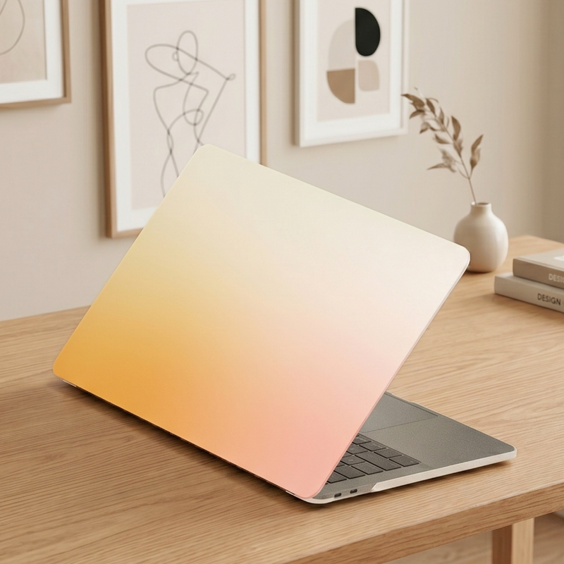 Sunrise Gradient Dried Flowers Protective Case for Macbook Air & Pro 13/14/15//16 inch