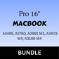 Bundle: Macbook Pro 16 A2485, A2780, A2991 M3, A3403 M4, A3186 M4