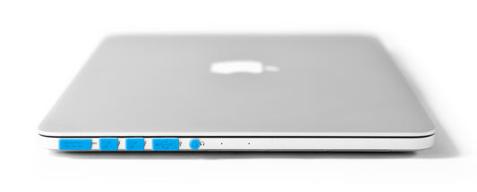 Pro 13" with CD-ROM Dust Plugs in Sky Blue
