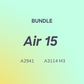 Bundle: Macbook Air 15 w/ Touch ID A2941, A3114 M3