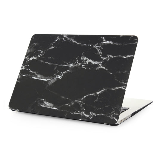 Air 11" Macbook Case in Marble Black With Gray Streaks