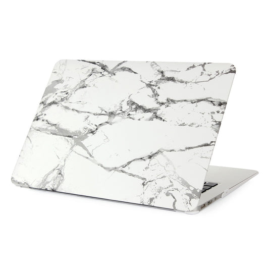Air 11" Macbook Case in Marble White With Gray Streaks