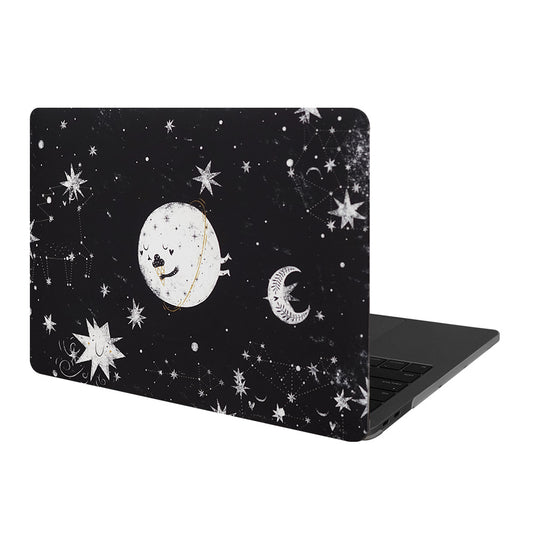 Air 13" w/out Touch ID Macbook Case in Over The Moon