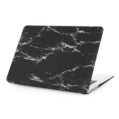 Marble Black with Gray Streaks Macbook Case - Air 13