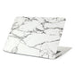 Best Marble White with Gray Streaks Macbook Case